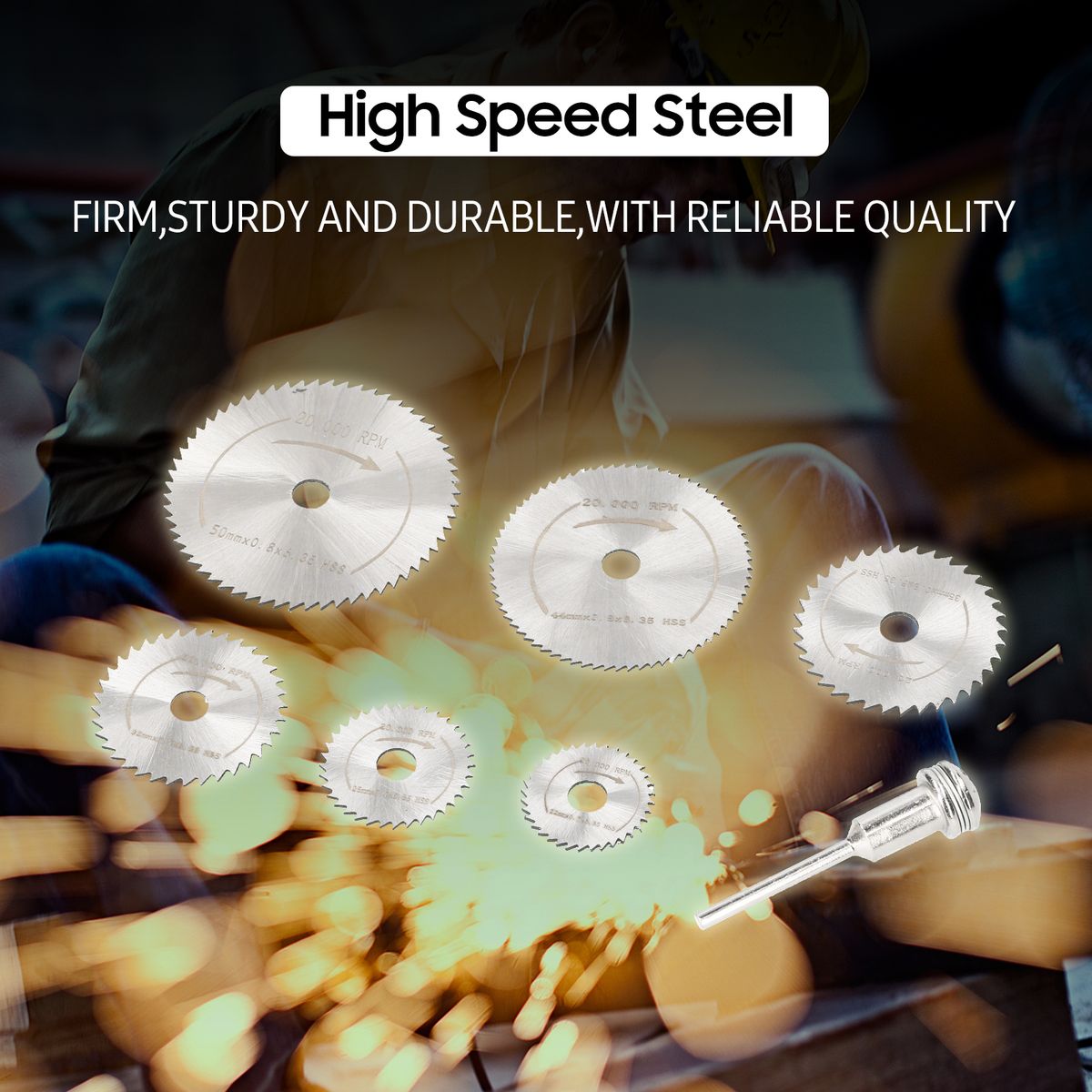 7 PCS Mini Saw Blade Set For Power Rotary Tool High Speed