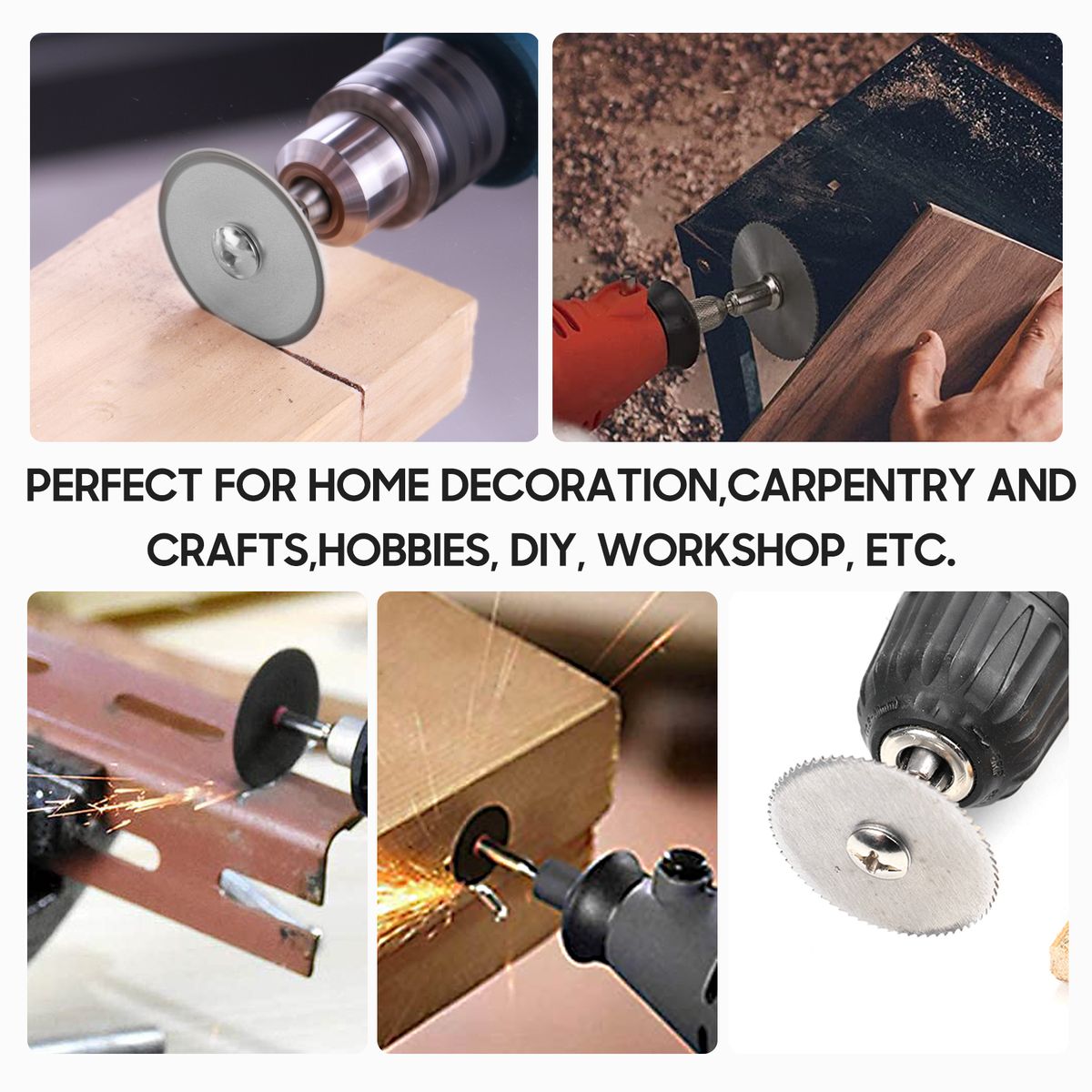 7 PCS Mini Saw Blade Set For Power Rotary Tool High Speed
