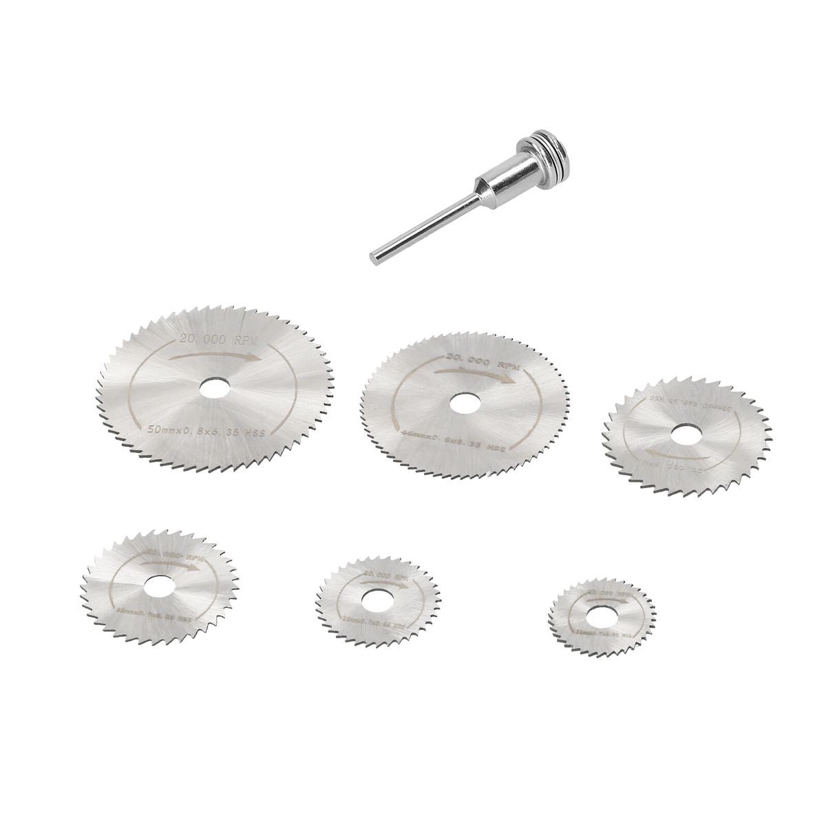 7 PCS Mini Saw Blade Set For Power Rotary Tool High Speed
