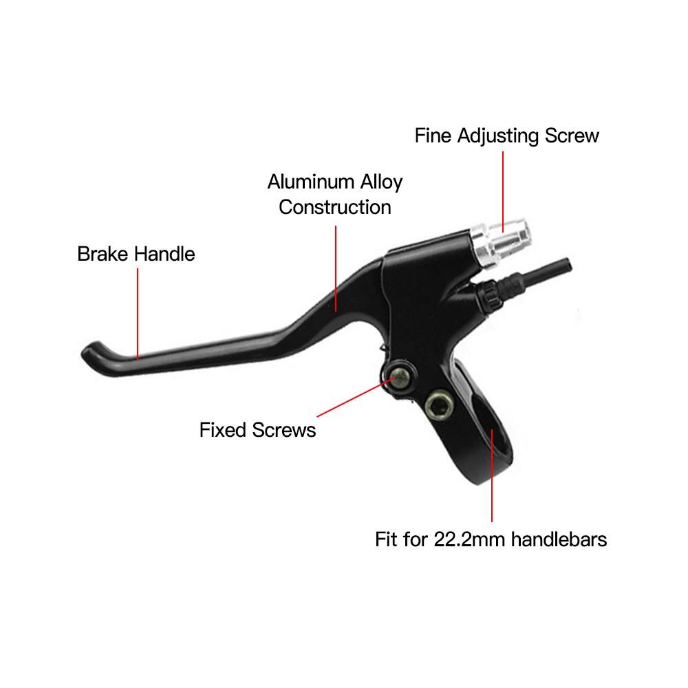 1 Pair Electric Bike Brake Lever E-bike Right Left Lever Replacement Parts