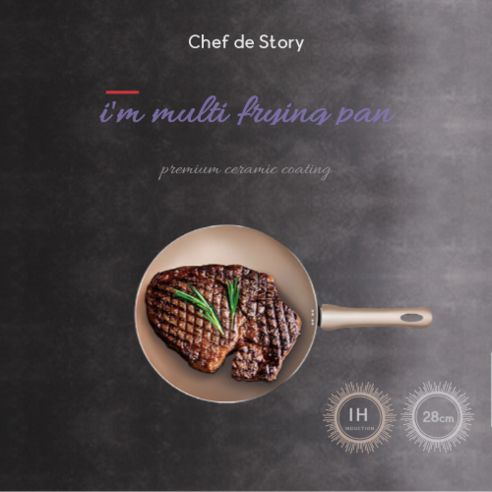 Chef's Table Induction Nonstick Coating Frying Pan
