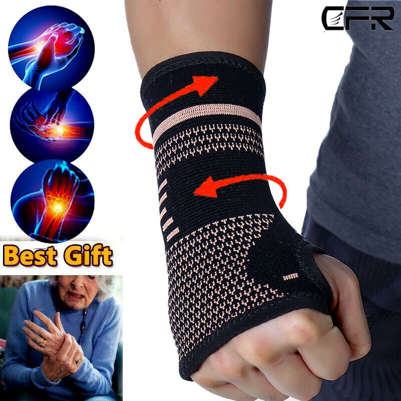Copper Fiber Antiseptic High Elasticity Wrist Protector Has A Breathable And Comfortable Feeling Relief The Pain-S