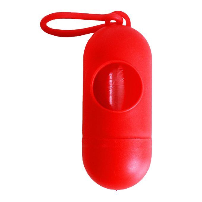 Lightweight Pet Dog Poop Bag Dispenser Waste Garbage Bags Carrier Red