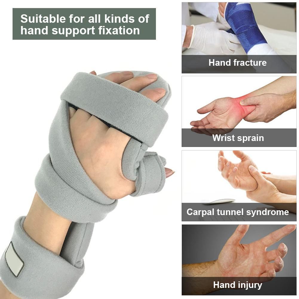 Hand Wrist Fracture Fixed Finger Corrector Splint Old People Stroke Hemiplegic Rehabilitation Training For Sprain Arthritis-Left Hand