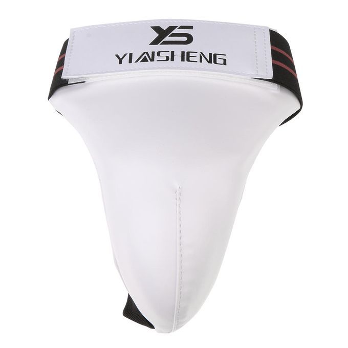 PU Leather Foam Padded Taekwondo Groin Guard Boxing Muay Thai Shorts
