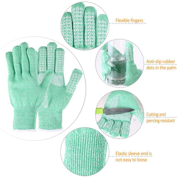 Cutting Resistant Anti-slip Gloves Static Proof Wear