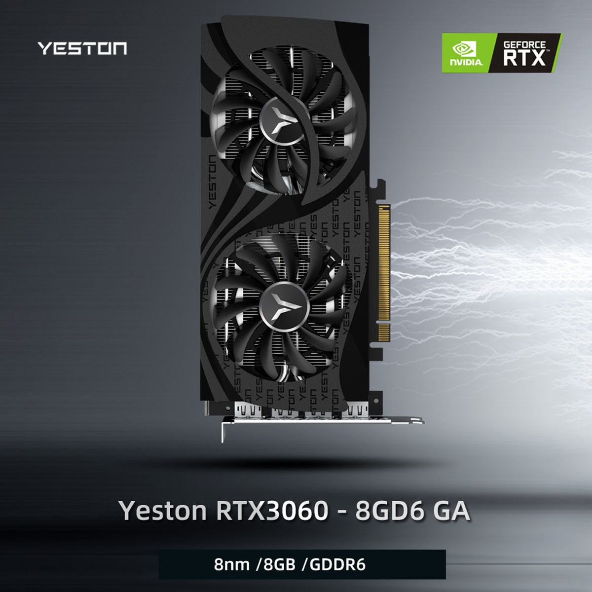 RTX3060-8G D6 GA Graphics Card 8G/128bit/GDDR6