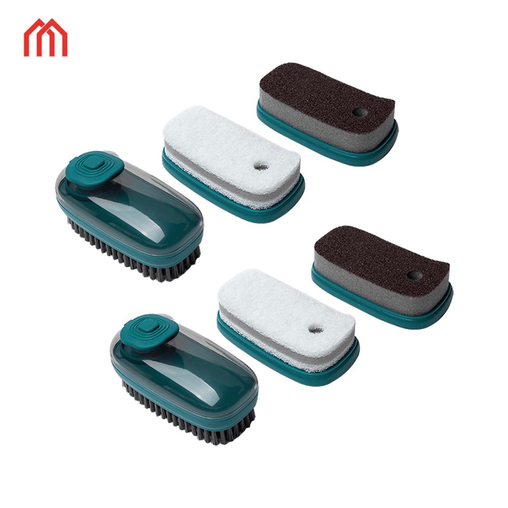 MIWUNA Soap Dispensing Palm Brush Scrubber With Soap