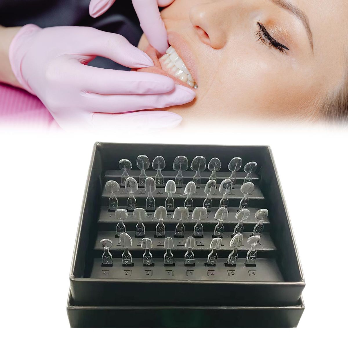 32Pcs Composite Resin Dental Veneers Mould Quick Forming Dentist Tools