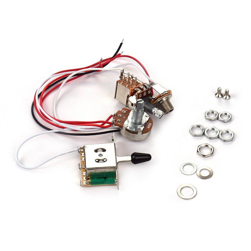Electric Guitar Wiring Harness Kit Replacement With 1 Volume