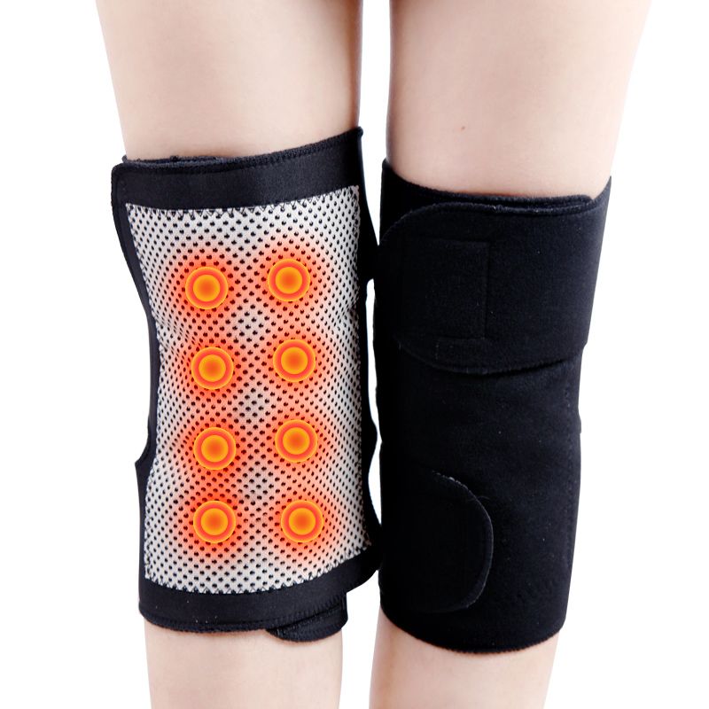 1Pair Tourmaline Self Heating Knee Pads Magnetic Therapy Kneepad Arthritis Brace Outdoor Sports Warm Knee Massage Sleeve(#1 Pair Knee Pad)