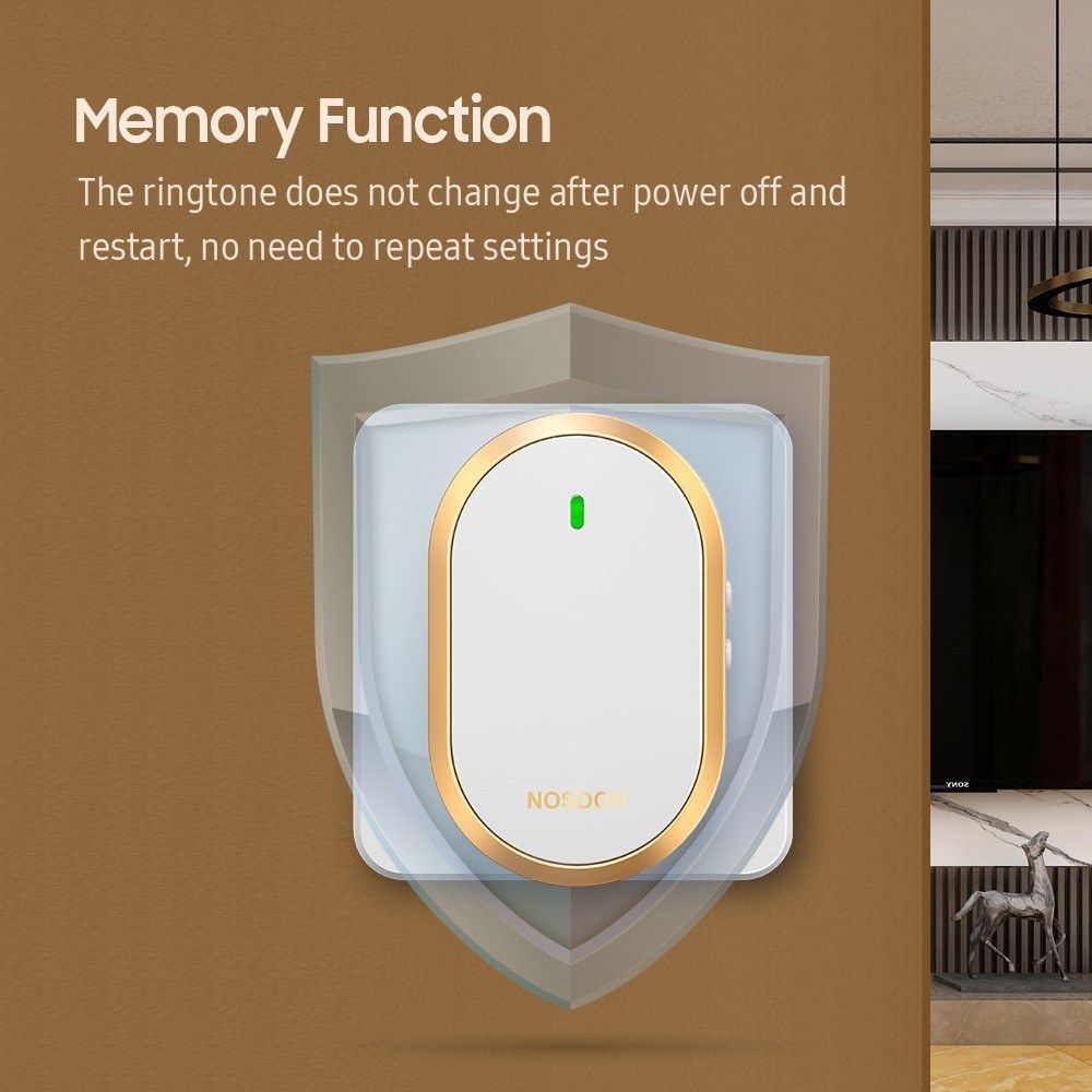 Smart Wireless Doorbell Home Waterproof Outdoor Doorbell