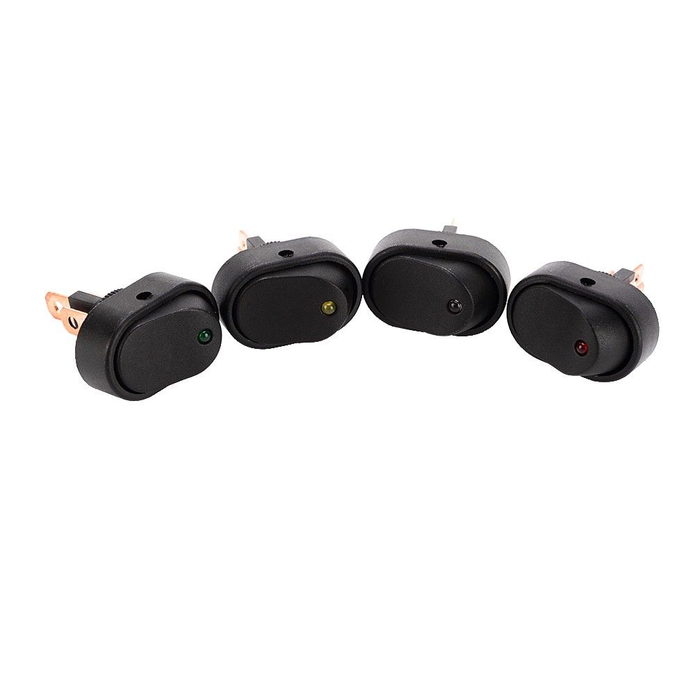 1Pcs LED Dot Light Rocker Switch 12V Car Auto Boat Marine