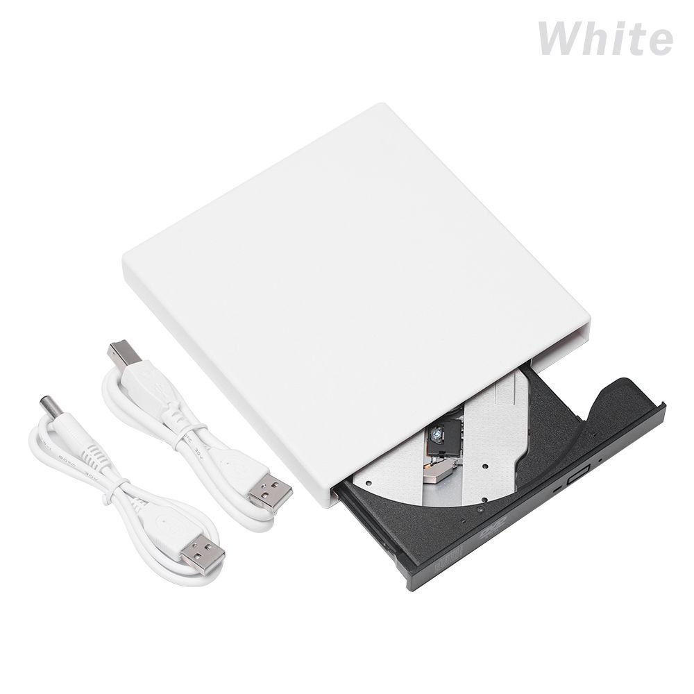 USB 20 CD Reader PC Accessories Disc Burner CD-RW External Optical Drive DVD ROM PlayerFor Macbook Laptop Desktop PC