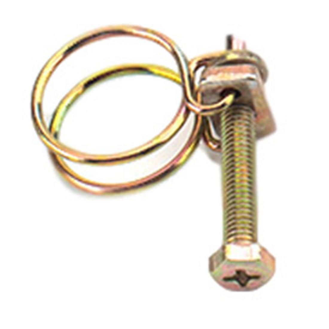 50PCS 32MM Hose Clamp Adjustable Pipe Clamp Double Wire Hose Clip Clamp Plumbing Fastener Hardware