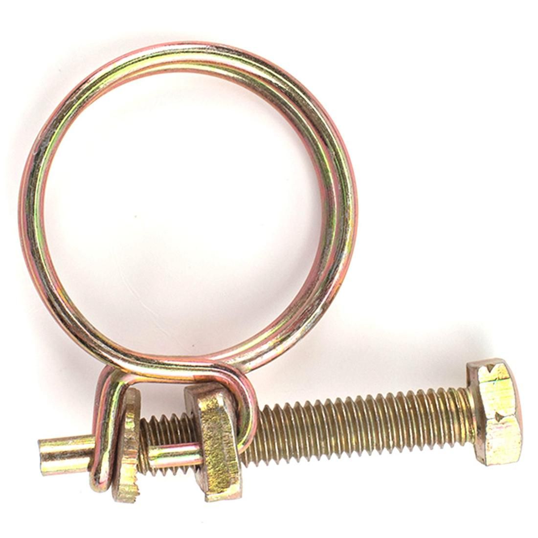 50PCS 32MM Hose Clamp Adjustable Pipe Clamp Double Wire Hose Clip Clamp Plumbing Fastener Hardware