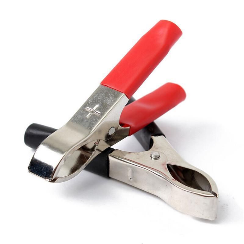 2pcs 30a 75mm Crocodile Car Caravan Van Test Lead Clips
