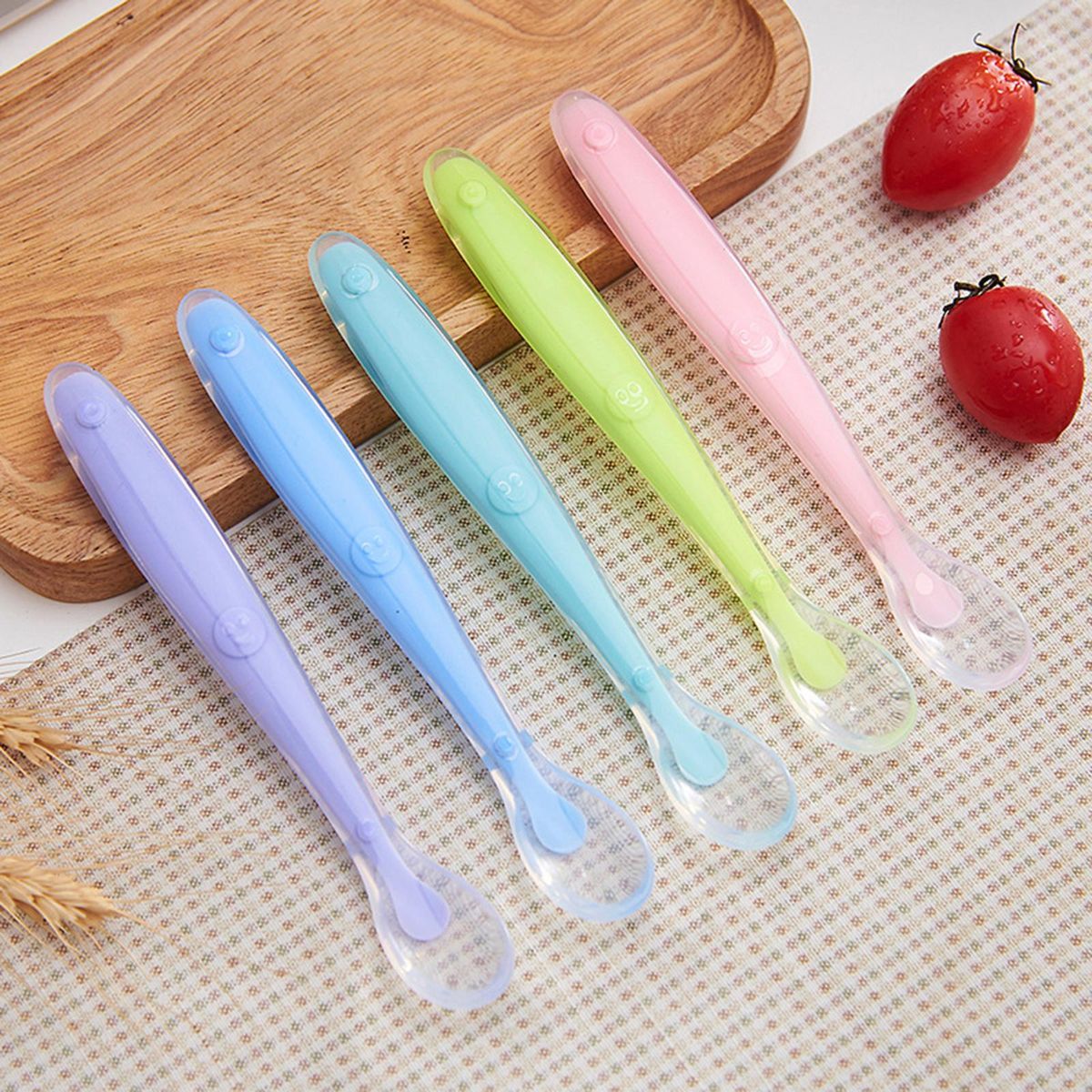 5 Pieces Baby Feeding   Spoon For