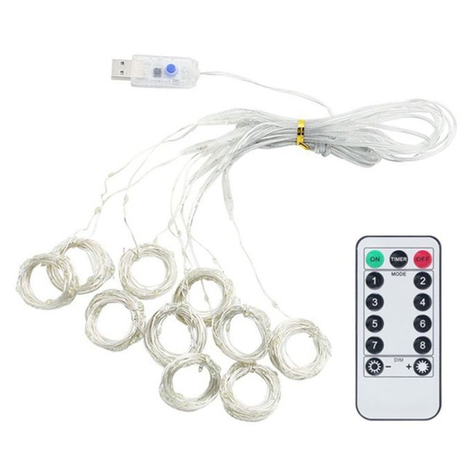USB Remote  Ontrol Pra Ti Al    Hristmas De Oration  O Er Wire Light-white-3*3 300 Lights