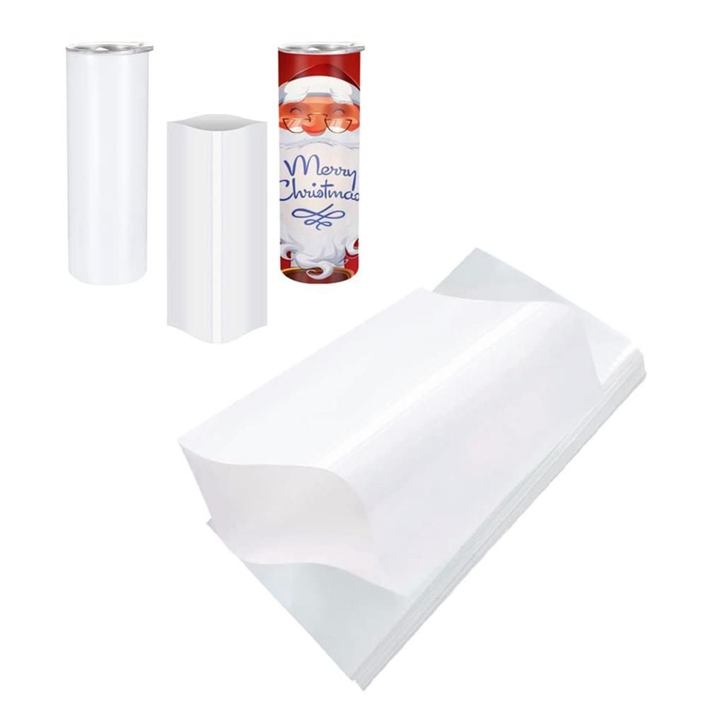 100 Pieces Sublimation Shrink Wrap Sleeves 5X10 Inch White