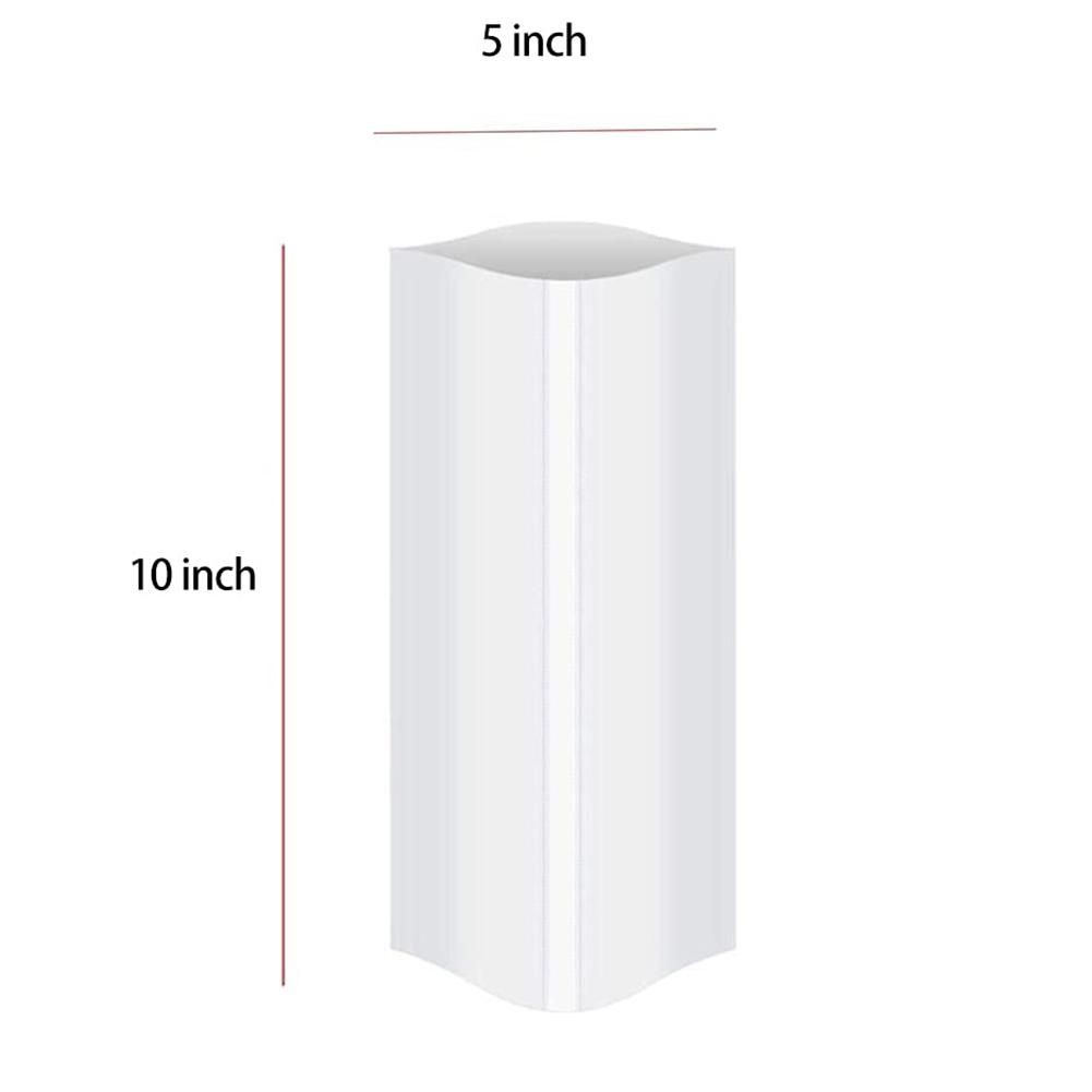 100 Pieces Sublimation Shrink Wrap Sleeves 5X10 Inch White