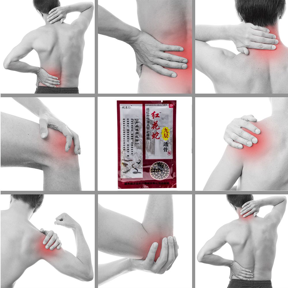 160pcs Plaster Massage Health Back Relief Plaster D0888 Pain Relief Care Heat Pain Pain Chinese Patch Body Medical