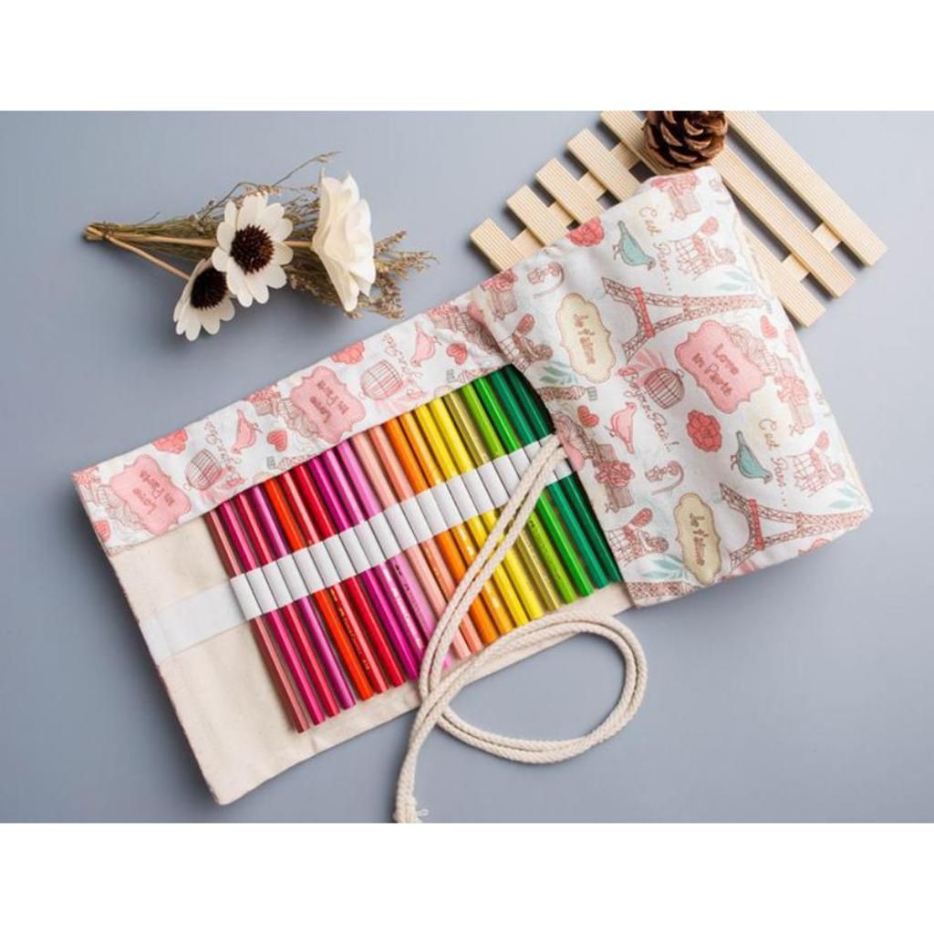 25 Pieces Artists Oil  Brushes+1 Piece Roll  Brush Storage
