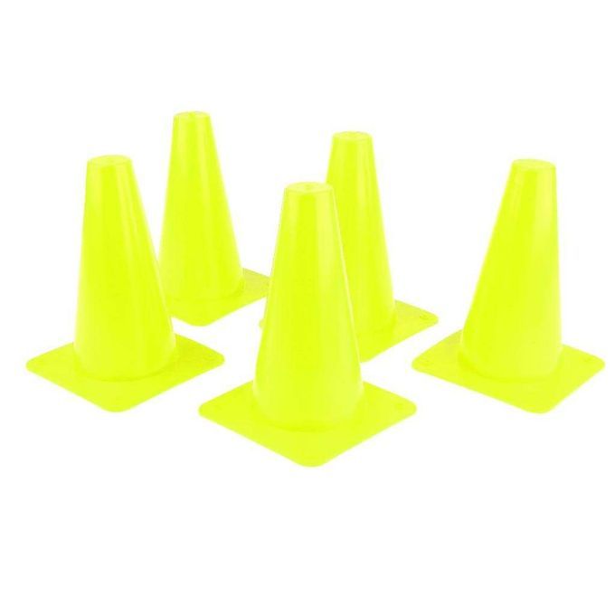 5pcs 15cm Safety Cone For Sports Training Soccer Agility Green