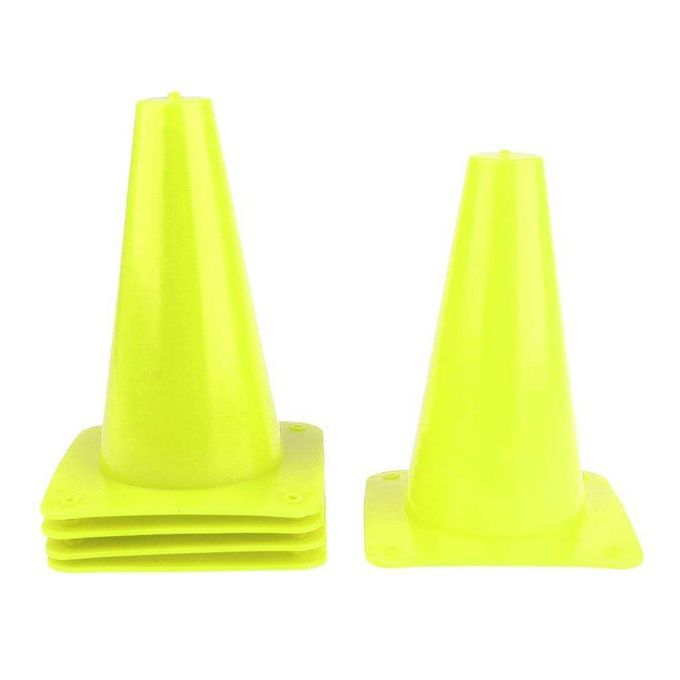 5pcs 15cm Safety Cone For Sports Training Soccer Agility Green