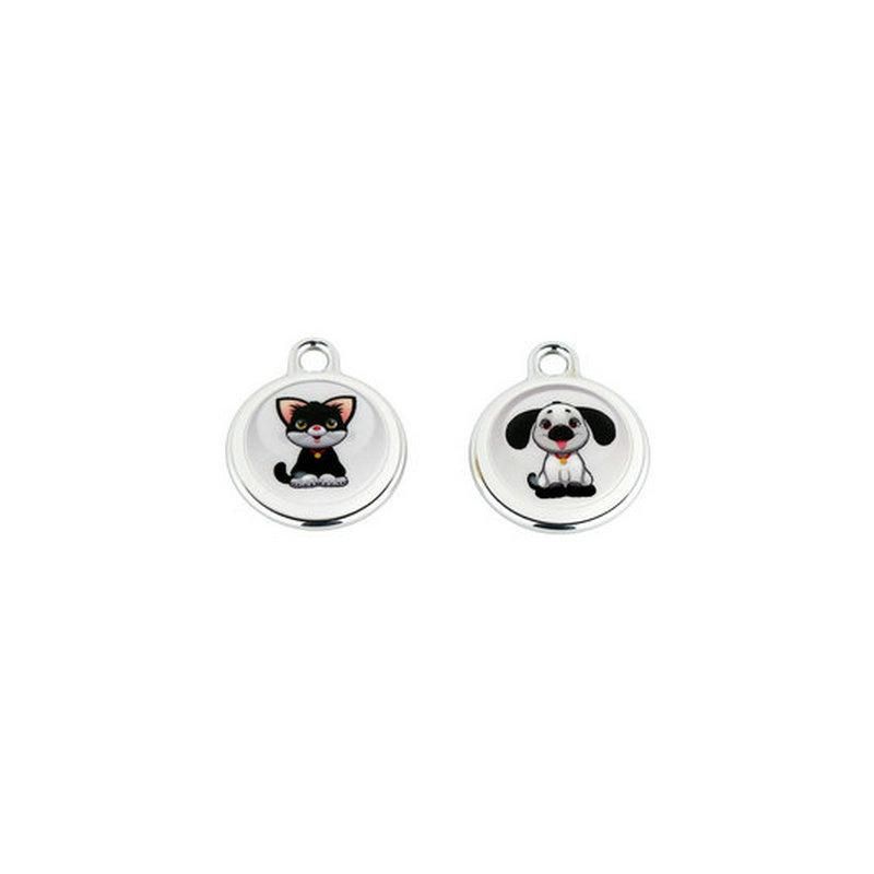 Pet locator pet puppy cat wireless two-way waterproof anti-lost collar anti-lost device Shaped white