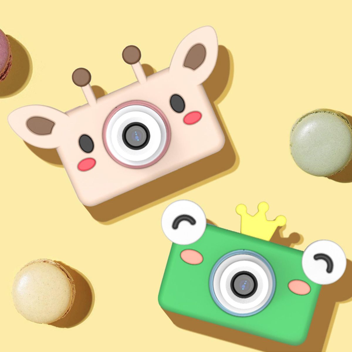 Silicone  Shockproof Carrying Case For Children' Light Brown Deer