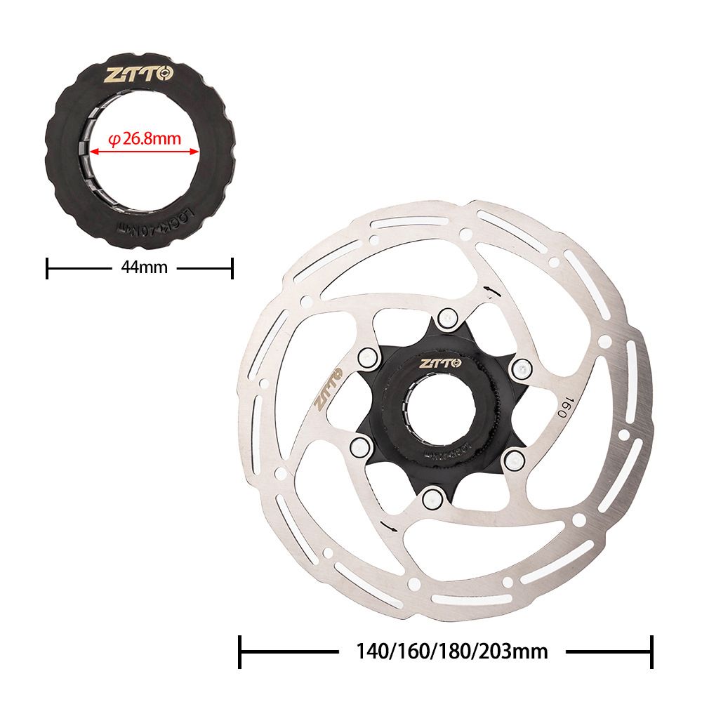 Bike Centerlock Disc Brake Rotor Stainless Steel-140Mm