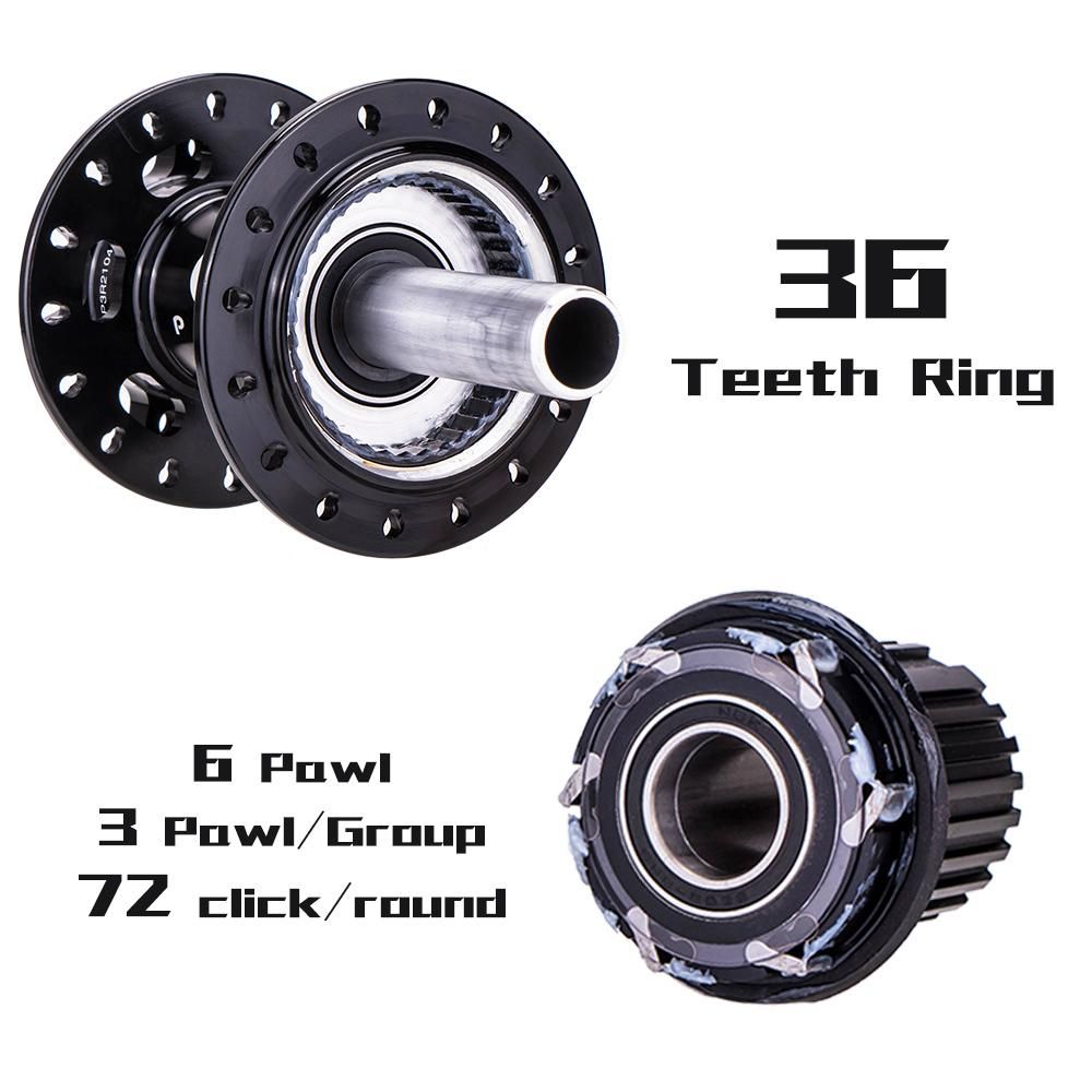 6 Bolts Disc Brake Hubs Aluminum Alloy Mountain Bike Bicycle Front and Rear Hub Set 32 Holes for HG System