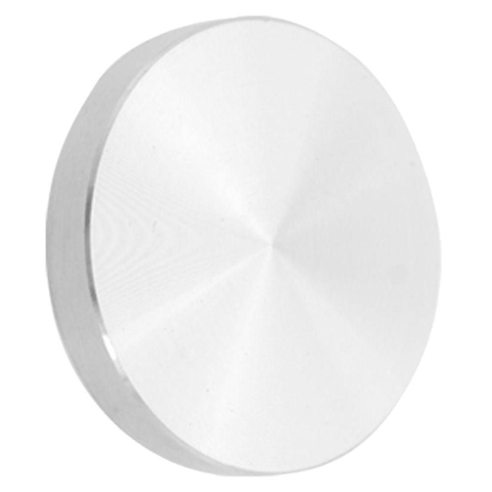 Glass plate adapter table leg, aluminum, round, 50x8mm,