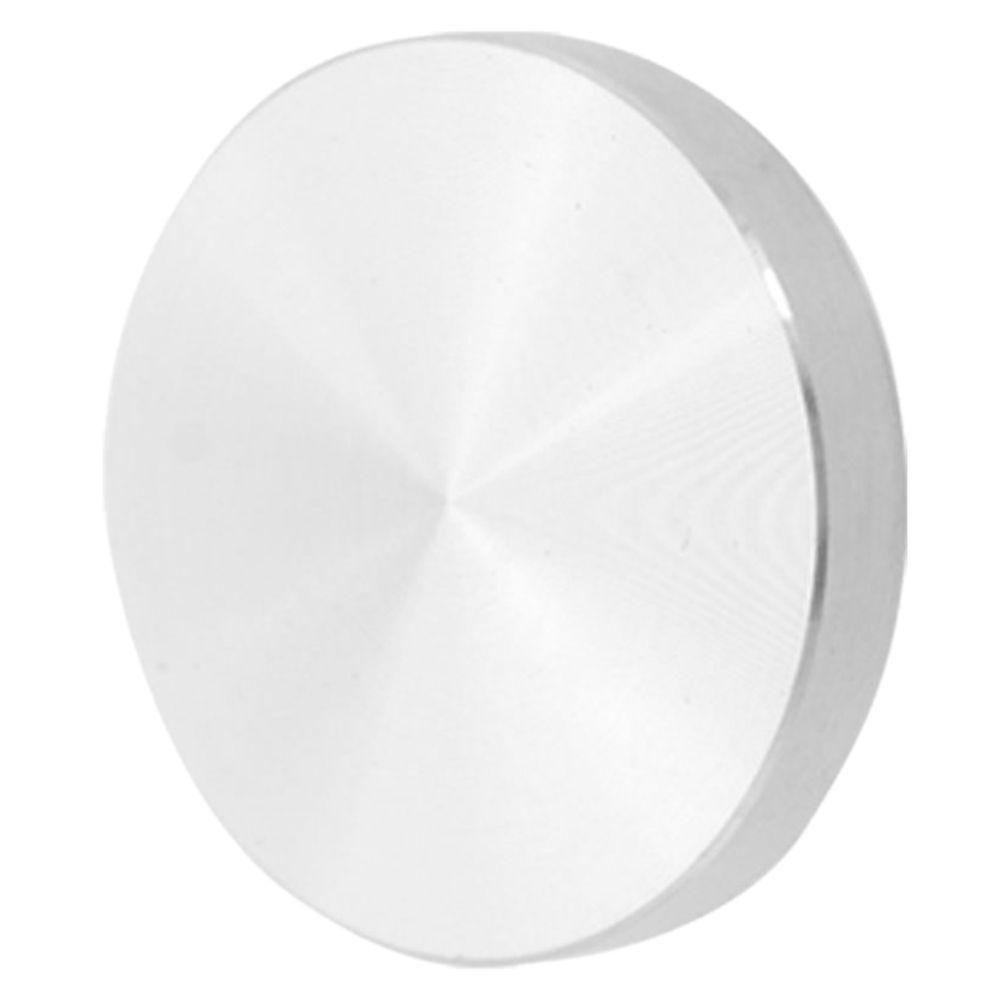 Glass plate adapter table leg, aluminum, round, 50x8mm,