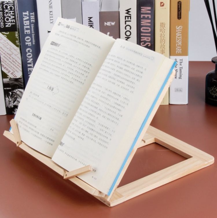 Notebook Stand Anti-myopia Book Stand, Colour: Log Iron Clip
