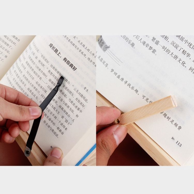 Notebook Stand Anti-myopia Book Stand, Colour: Log Iron Clip