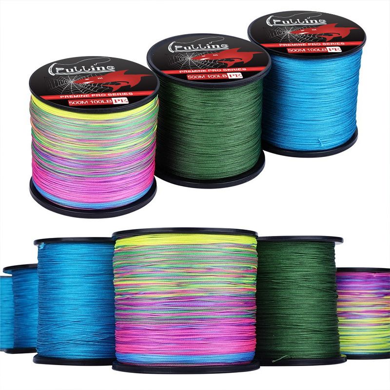 Carp Cord 500M Line Rope Fishing Fishing Fish 4 Strands Brand Braided PULLINE Multifilament 10lb-100lb Fishing Line PE Tackle