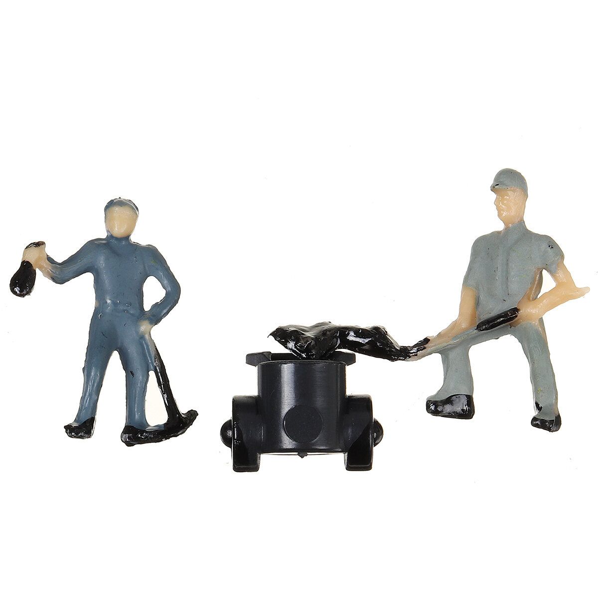 27Pcs 1:87 Scale Train Railway Worker Model People Figures Diorama Layout Set