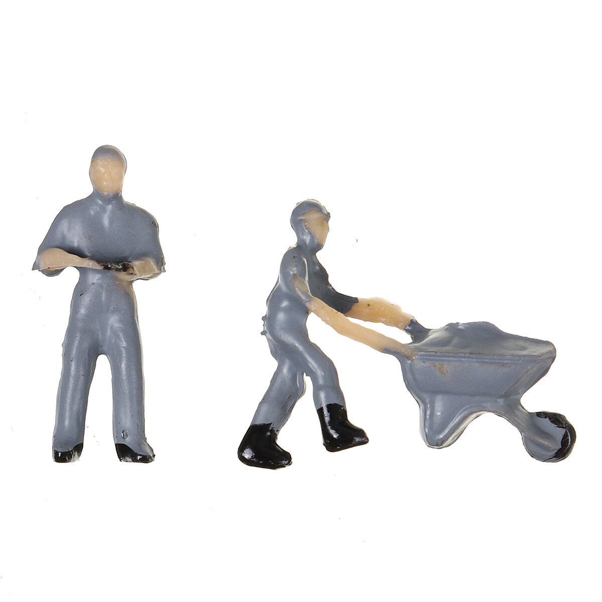 27Pcs 1:87 Scale Train Railway Worker Model People Figures Diorama Layout Set
