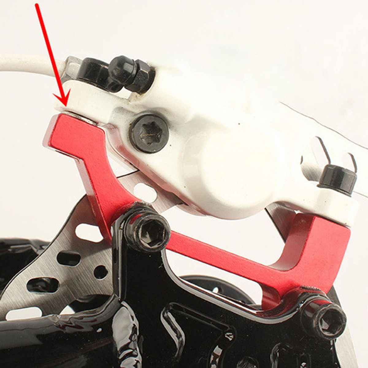 Caliper Adapter High Hardness Bicycle Disc Brake Rotor Red