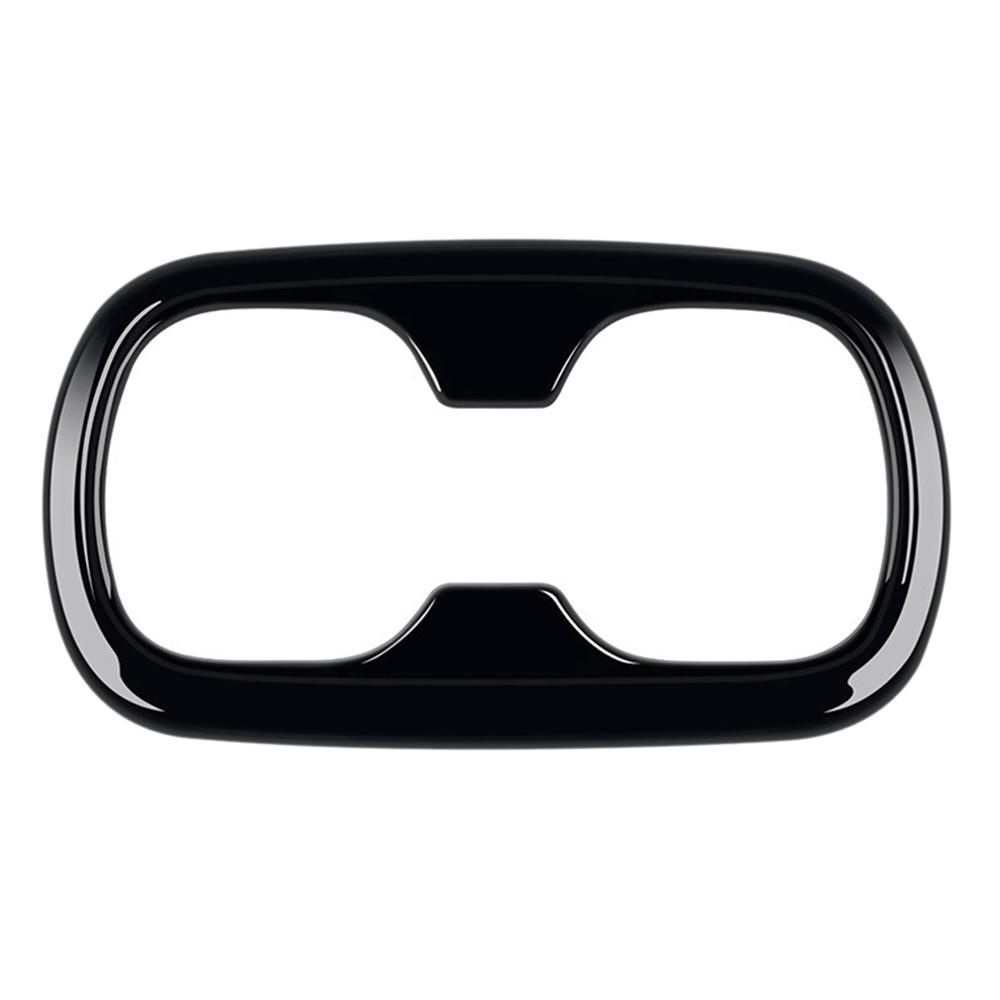 Car Glossy Black Rear Seat Water Cup Holder Decoration Frame Cover Trim Fit for Toyota Corolla Cross 2021 2022 RHD