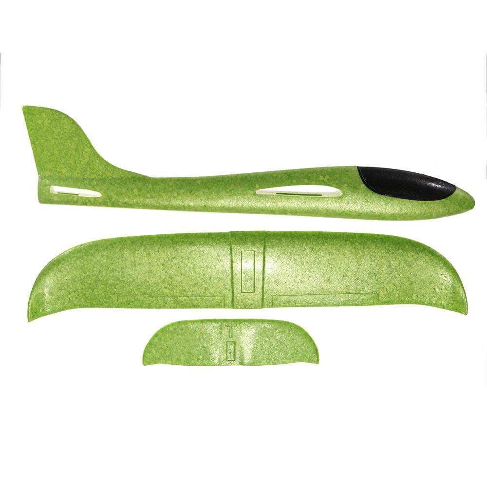 48cm Big Size Hand Launch Throwing Airplane DIY Inertial Foam Children Plane Toy 48CM Green