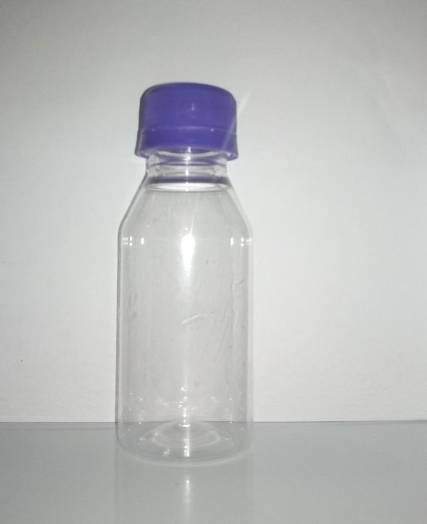 50PCs Of 100ml Plastic Bottles With Purple Screwed Cap