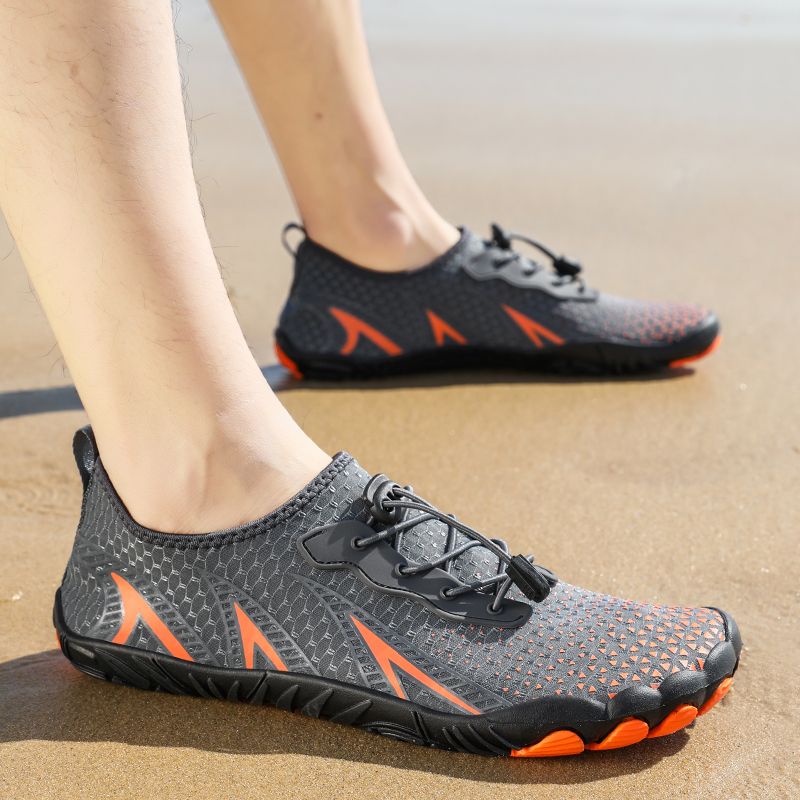 Women Upstream Shoes Aqua Shoes Barefoot Swimming Shoes Gray