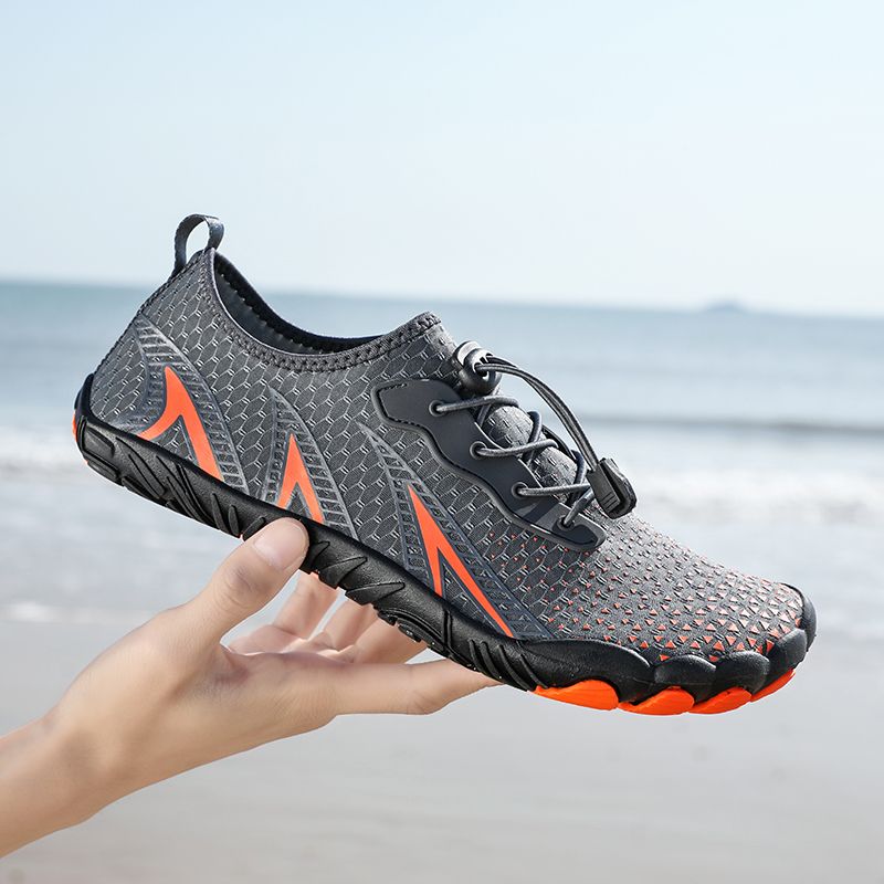 Women Upstream Shoes Aqua Shoes Barefoot Swimming Shoes Gray