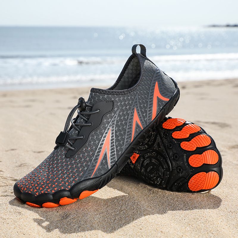 Women Upstream Shoes Aqua Shoes Barefoot Swimming Shoes Gray
