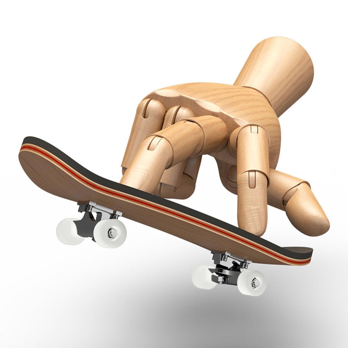 Finger Skateboard Bearings Novelty Reduce Pressure Fingerboard White