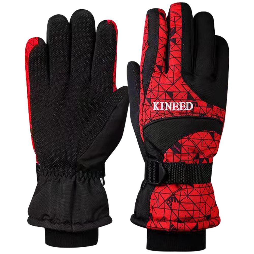 (Red)Winter Riding Gloves Winter Warm Gloves Cycling Gloves
