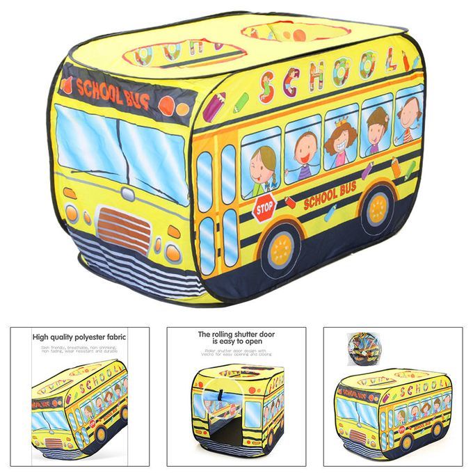 Truck Play Tent For Kids Toddlers Playhouse Game Social School Bus